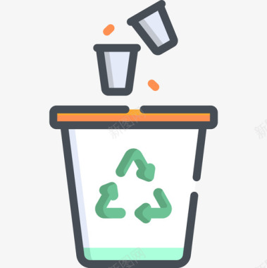 回收回收12双色图标图标