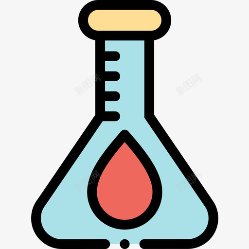烧瓶献血12线性颜色图标svg_新图网 https://ixintu.com 烧瓶 献血12 线性颜色