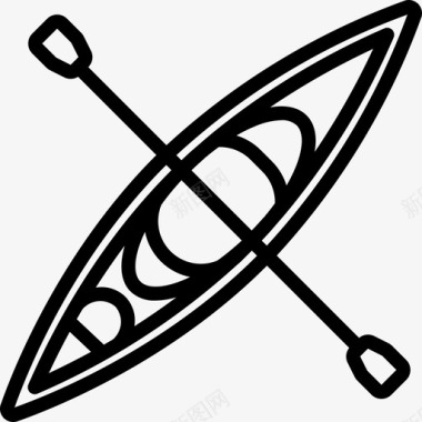 皮划艇极限运动4直线型图标图标