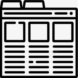68网页设计师联盟网站网页68线性图标高清图片