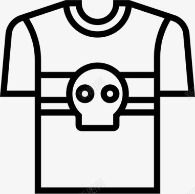 衬衫缝纫设备3直线图标图标