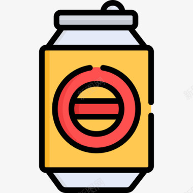 啤酒夏季销售3线性颜色图标图标