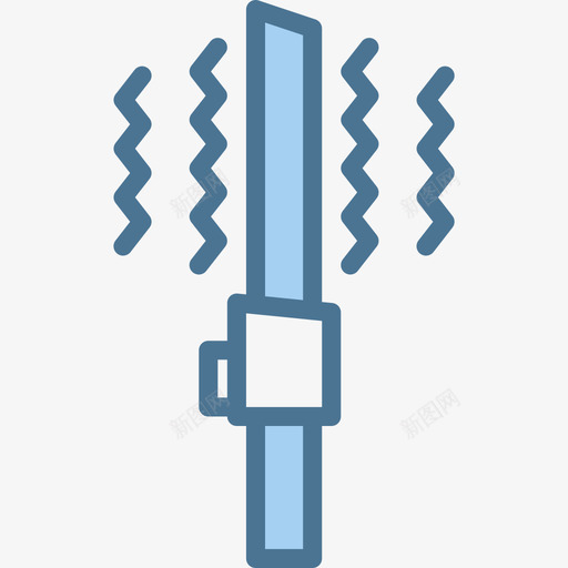 光剑武器3蓝色图标svg_新图网 https://ixintu.com 光剑 武器3 蓝色