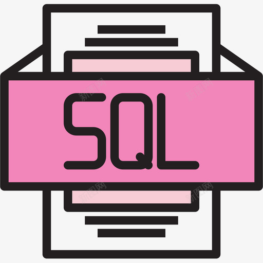 Sql文件类型2线性颜色图标svg_新图网 https://ixintu.com Sql 文件类型2 线性颜色