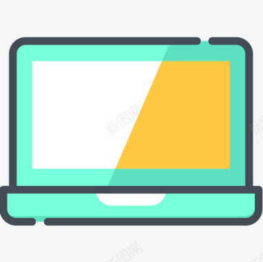 笔记本电脑数码工具双色图标图标