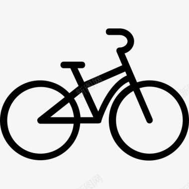 自行车健身30直线型图标图标