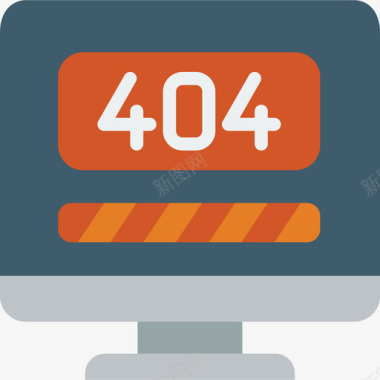 404错误技术支持19扁平图标图标