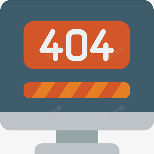 404错误技术支持19扁平图标svg_新图网 https://ixintu.com 404错误 扁平 技术支持19