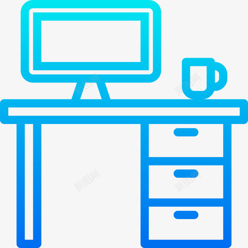 书桌家具和家居10坡度图标svg_新图网 https://ixintu.com 书桌 坡度 家具和家居10
