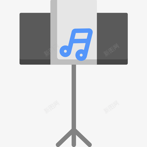 音乐架第三场平面图标svg_新图网 https://ixintu.com 平面 第三场 音乐架