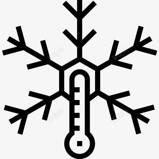 温度天气154线性图标svg_新图网 https://ixintu.com 天气154 温度 线性