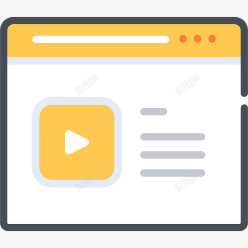 视频网络网络开发24双色图标svg_新图网 https://ixintu.com 双色 网络开发24 视频网络