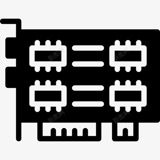 显卡设备33实心图标svg_新图网 https://ixintu.com 实心 显卡 设备33