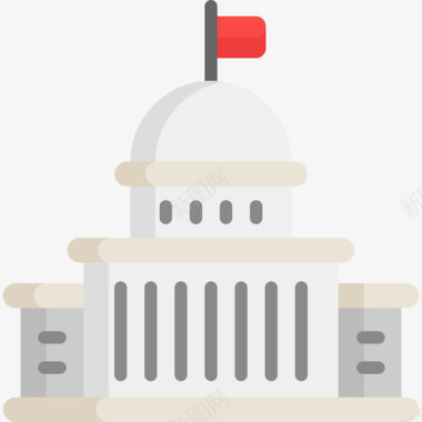 国会大厦政治公寓图标图标