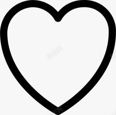 心脏基本4线性图标图标