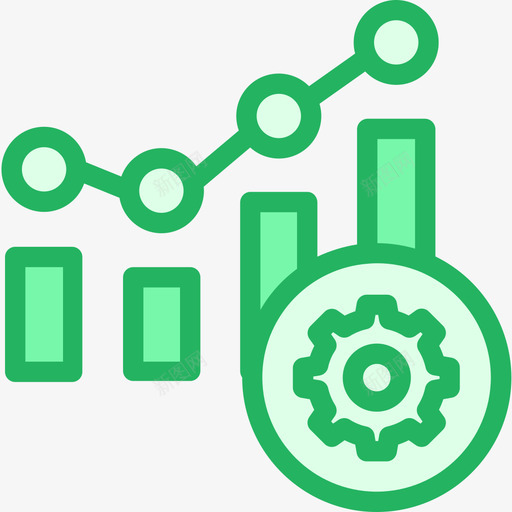 条形图分析8线形绿色图标svg_新图网 https://ixintu.com 分析8 条形图 线形绿色