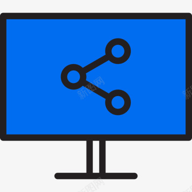 网络通讯网络线颜色图标图标