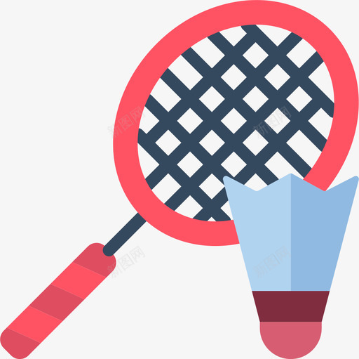 羽毛球运动和游戏4平手图标svg_新图网 https://ixintu.com 平手 羽毛球 运动和游戏4