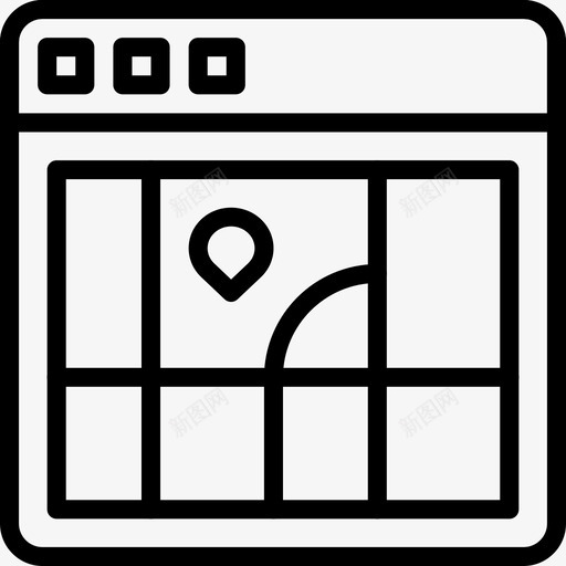 浏览器用户界面33线性图标svg_新图网 https://ixintu.com 浏览器 用户界面33 线性