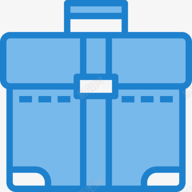 公文包办公工具5蓝色图标图标