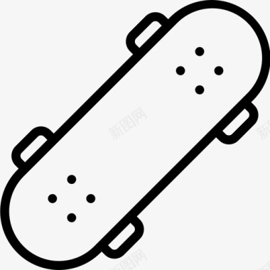 滑板运动和游戏2直线型图标图标