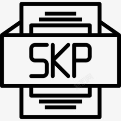 skpSkp文件类型3线性图标高清图片