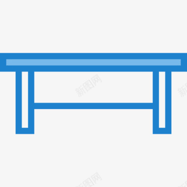 桌子家俱8蓝色图标图标