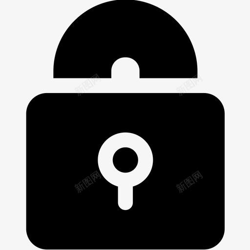挂锁互联网技术7填充图标svg_新图网 https://ixintu.com 互联网技术7 填充 挂锁