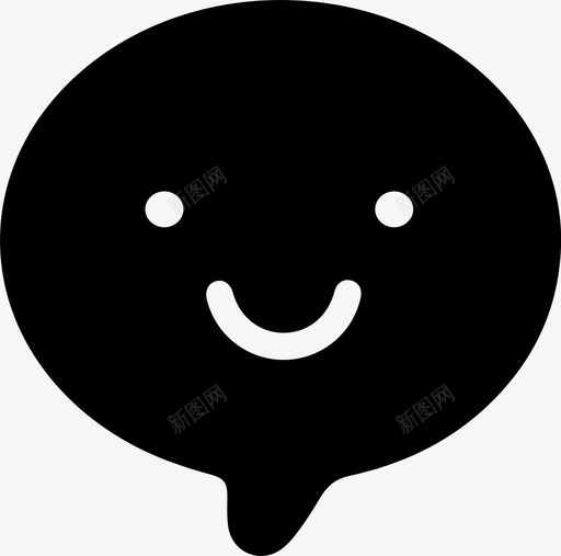 消息实心svg_新图网 https://ixintu.com 消息实心