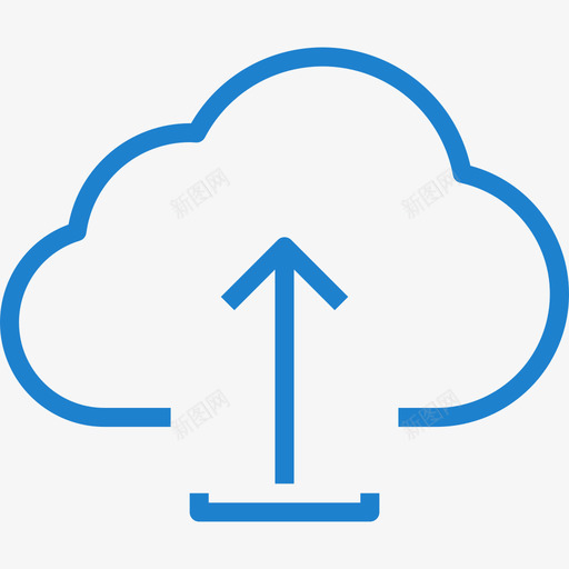 云计算云技术9蓝色图标svg_新图网 https://ixintu.com 云技术9 云计算 蓝色
