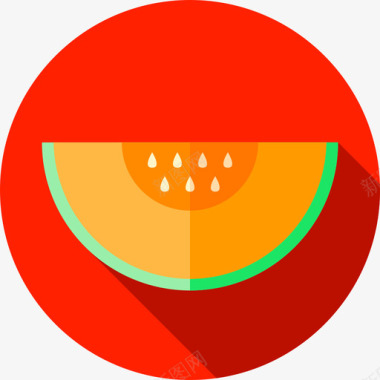 甜瓜水果蔬菜2个图标图标