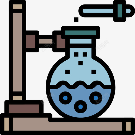 试管药物16线性颜色图标svg_新图网 https://ixintu.com 线性颜色 药物16 试管