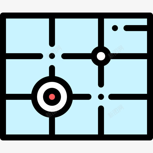 点导航和地图7线性颜色图标svg_新图网 https://ixintu.com 导航和地图7 点 线性颜色