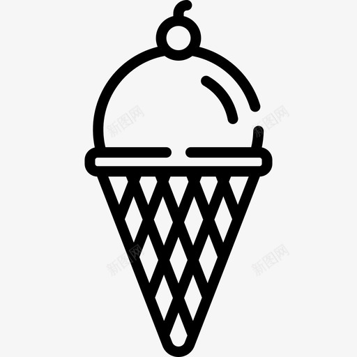 冰淇淋夏季销售4直式图标svg_新图网 https://ixintu.com 冰淇淋 夏季销售4 直式