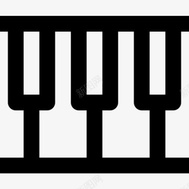 钢琴娱乐35线性图标图标