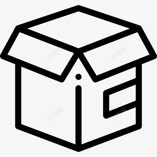 包裹包裹递送2直线图标svg_新图网 https://ixintu.com 包裹 包裹递送2 直线