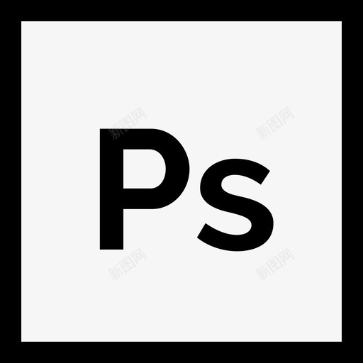 Photoshopadobe徽标4线性图标svg_新图网 https://ixintu.com Photoshop adobe徽标4 线性