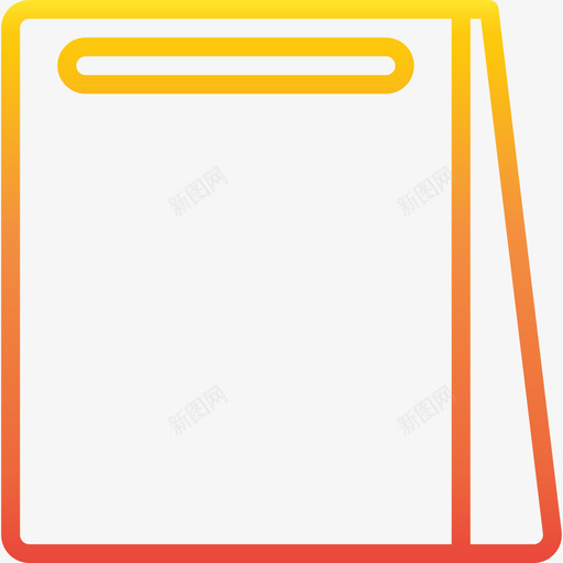 纸袋梯度图标svg_新图网 https://ixintu.com 梯度 纸袋