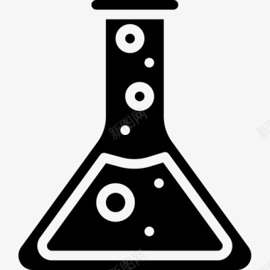 烧瓶科学63装满图标图标