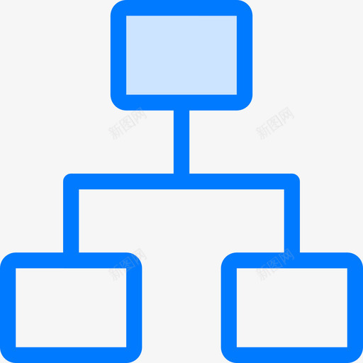 层次结构图表9蓝色图标svg_新图网 https://ixintu.com 图表9 层次结构 蓝色