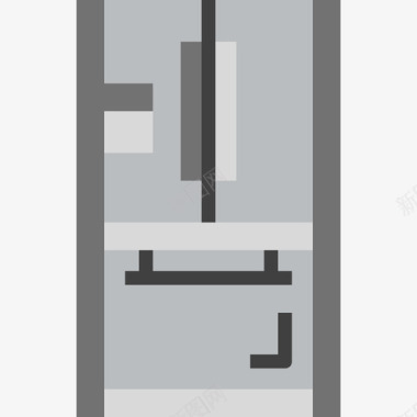 冰箱厨房工具14扁平图标图标