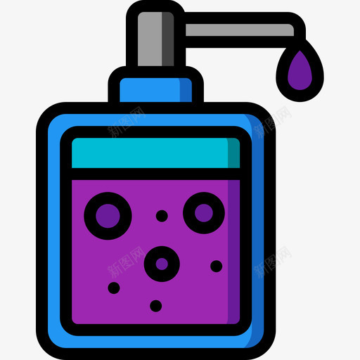 肥皂卫生14线性颜色图标svg_新图网 https://ixintu.com 卫生14 线性颜色 肥皂