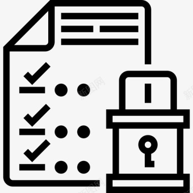 文件键3线性图标图标