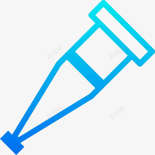 拐杖保健8梯度图标svg_新图网 https://ixintu.com 保健8 拐杖 梯度