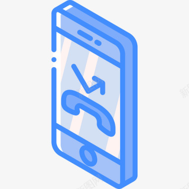 智能手机移动功能17蓝色图标图标