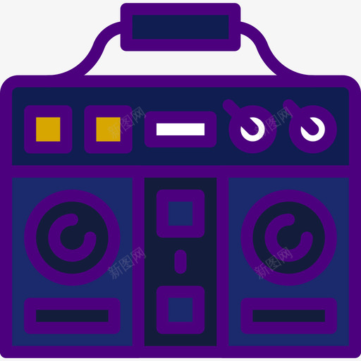 音箱音乐和乐器6线性颜色图标svg_新图网 https://ixintu.com 线性颜色 音乐和乐器6 音箱