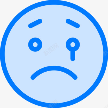 哭情绪2蓝色图标图标