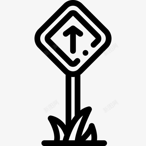 道路标志交通86直线图标svg_新图网 https://ixintu.com 交通86 直线 道路标志