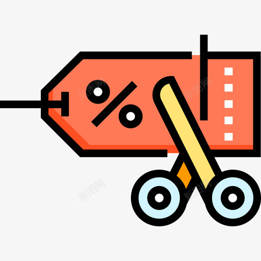 折扣网上购物45线颜色图标svg_新图网 https://ixintu.com 折扣 线颜色 网上购物45