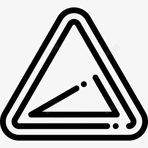 斜坡信号禁止4线性图标svg_新图网 https://ixintu.com 信号禁止4 斜坡 线性
